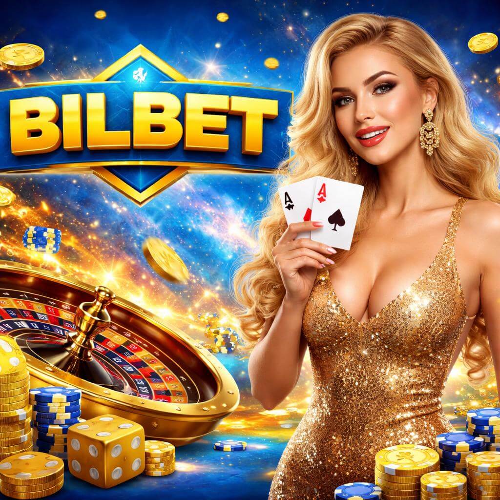BILBET live casino section with cards chips and gaming table